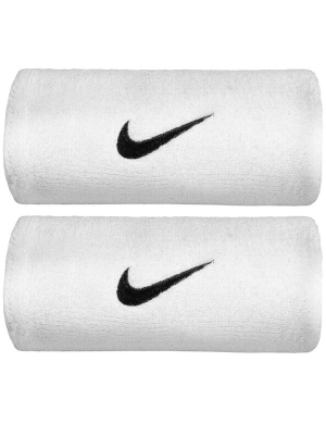 Nike Swoosh Jumbo Wristbands 2pk - White